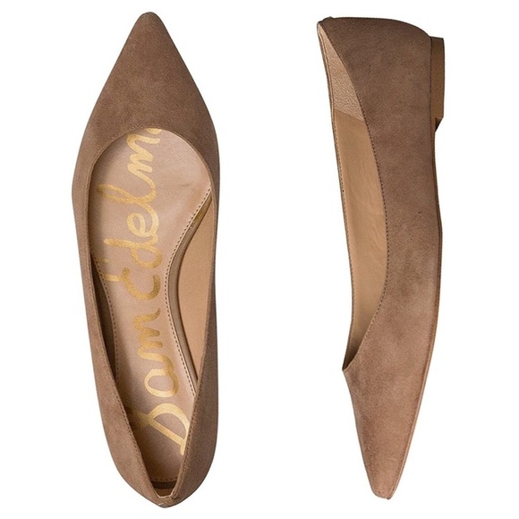 Sam Edelman Suede Rae Pointed Flats Sz 8.5 - Picture 2 of 12